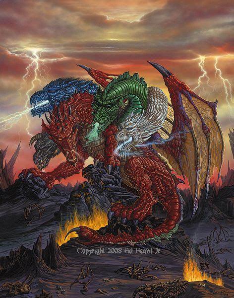 Tiamat The Dragon Queen Dungeons And Dragons Cartoon Dragon Art