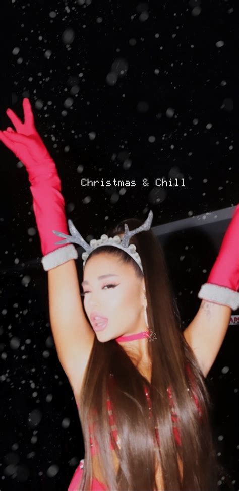 Ariana Grande Christmas Wallpaper Collage