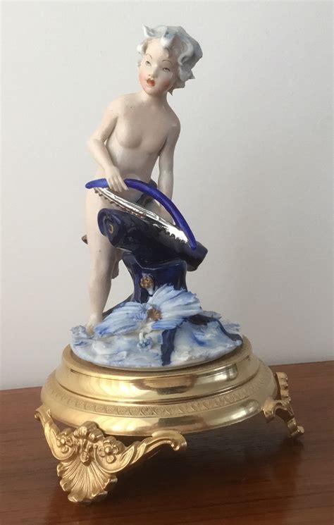 Italian Porcelain Figurine Of Cesare Villari Capodimonte Etsy