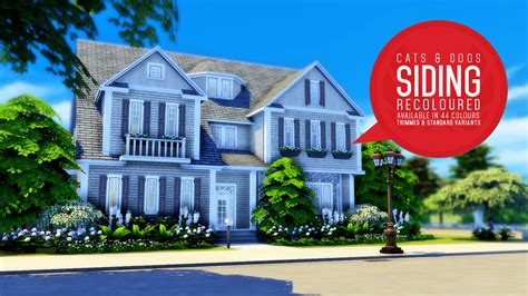 Sims 4 Cats And Dogs Siding Recolor Bdasusa