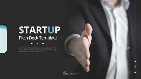 Startup Pitch Deck Template Cover Slide