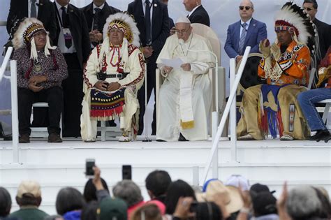 In Canada Pope Francis Apologizes To Indigenous Peoples Says Its