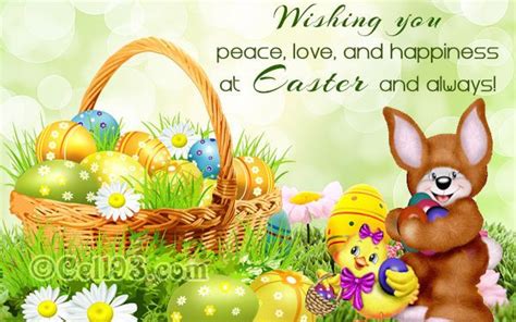 Wishing You Peace Love And Happiness At Easter And Always Easter