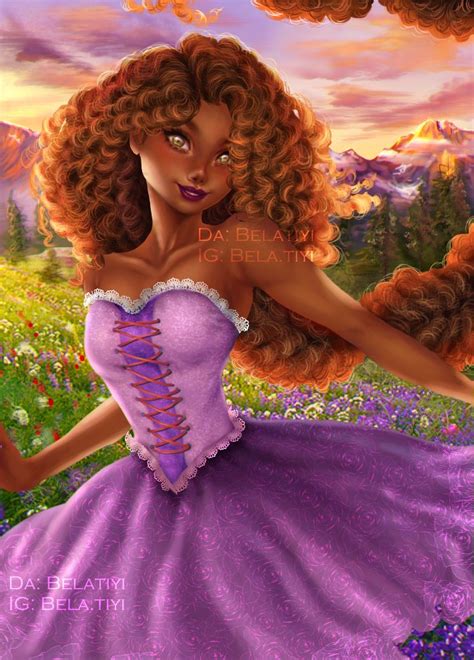 R A P U N Z E L Black Girl Magic Art Black Women Art Black Disney Princess