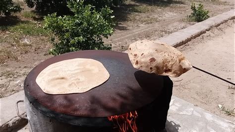 Making Bread Roti Prepared By Pakistani Village Women Village Life