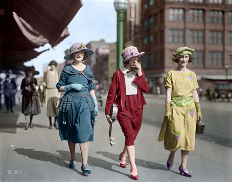Shorpy Historical Picture Archive Stepping Out Colorized 1922 High Resolution Photo