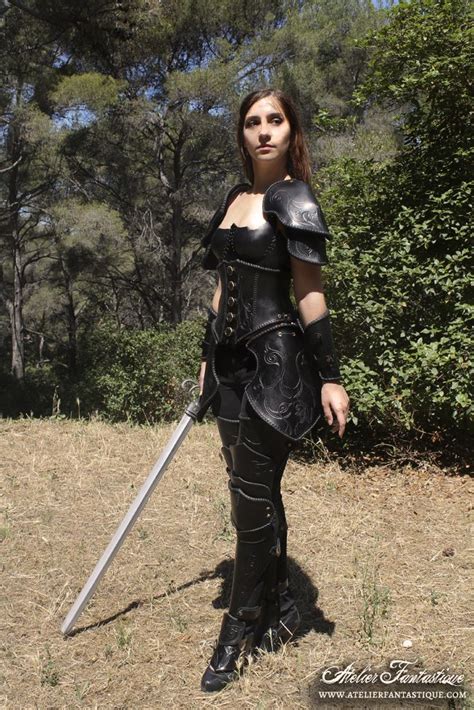 Feminine Leather Armor By Atelierfantastique On Deviantart Leather Armor Fantasy Fashion