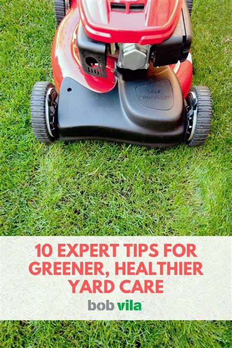 10 Green Lawn Care Tips Bob Vila