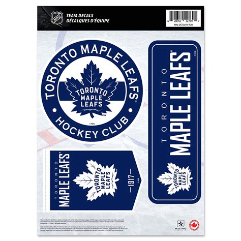 Toronto Maple Leafs 8 X 11 Decal Set Pro Hockey Life