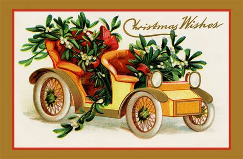 Christmas Vintage Mistletoe Card Free Stock Photo Public Domain Pictures