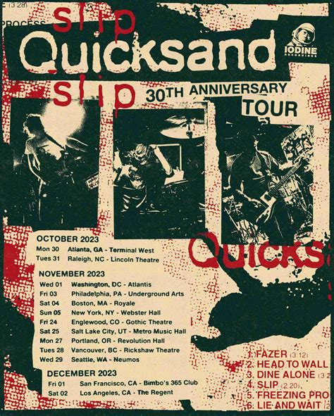 News: Quicksand Announce Tour Dates for 30th Anniversary of 'Slip'