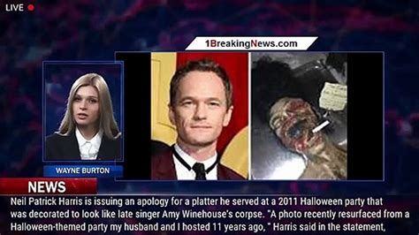 Neil Patrick Harris Apologizes For Regrettable Amy Winehouse Corpse Platter At 2011 Party