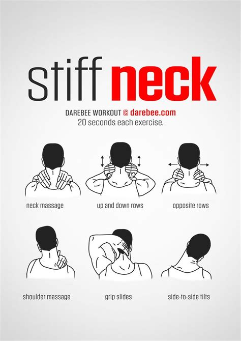 Stiff Neck Workout Neck Exercises Workout Exercise