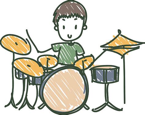 Best Kid Playing Drums Illustrations Royalty Free Vector Graphics