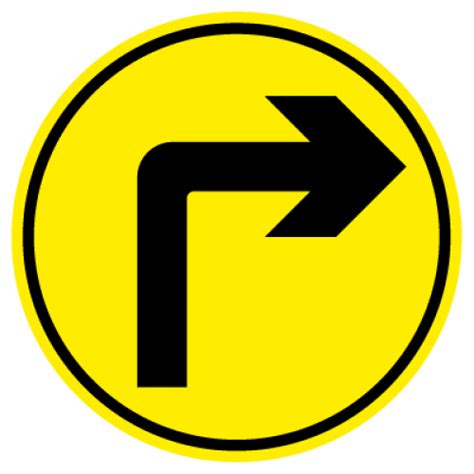 Turn right arrow Sign | Social Distancing Anti-Slip Floor Marker | Safety Signs and Notices