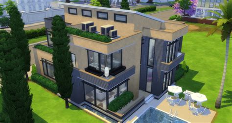 Mod The Sims Gold Digger Basegame Modern House Nocc