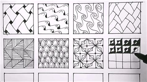 24 Easy Doodle Patterns Part 1
