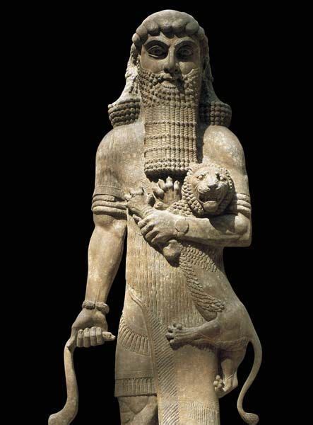 Gilgamesh Like Ashurbanipal Is Also Fond Of Holding Lions In The