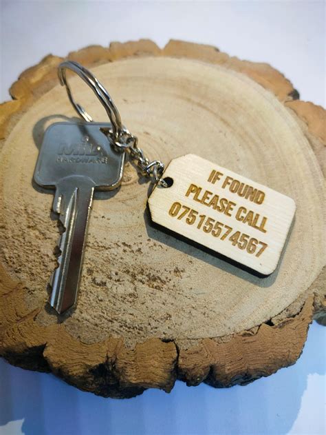 Personalised Lost Keys Keyring Prevent Lost Keys Suitcase Etsy