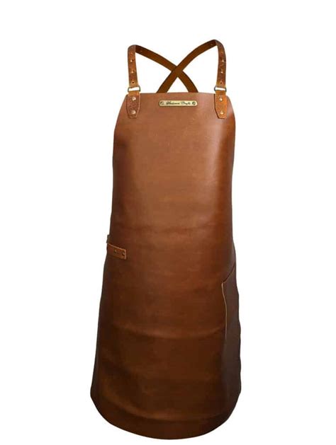 Cross Strap Leather Apron Rustic Leather Stalwart Crafts