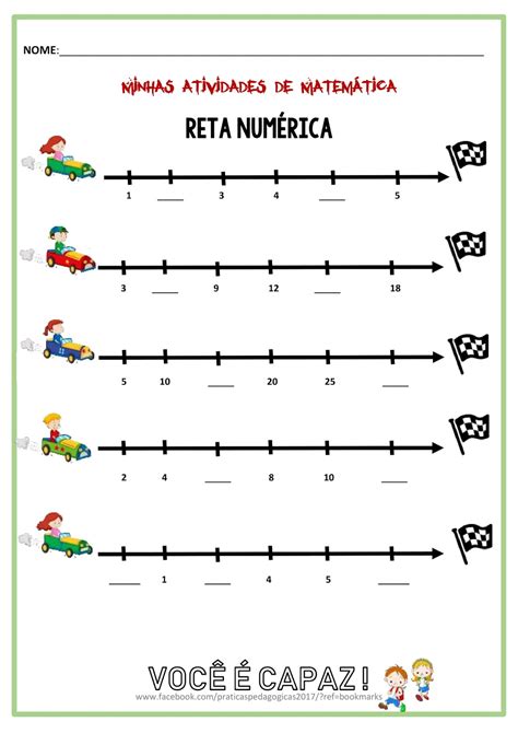 Atividade Reta Numérica 2 Ano