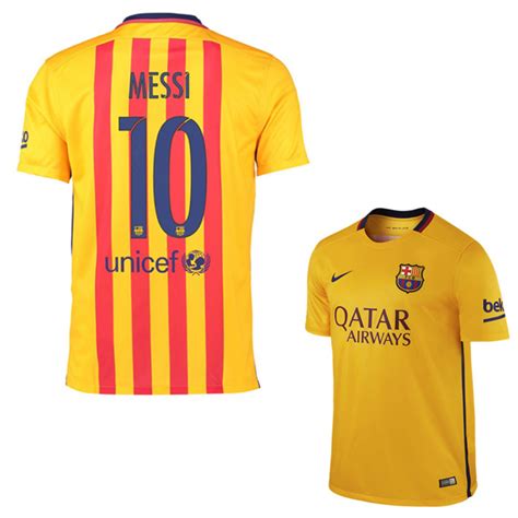 Nike Youth Barcelona Lionel Messi 10 Jersey Away 1516