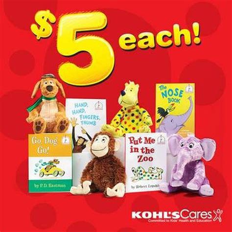Kohls Cares 4 New Plush Animals And Books For 5 Each