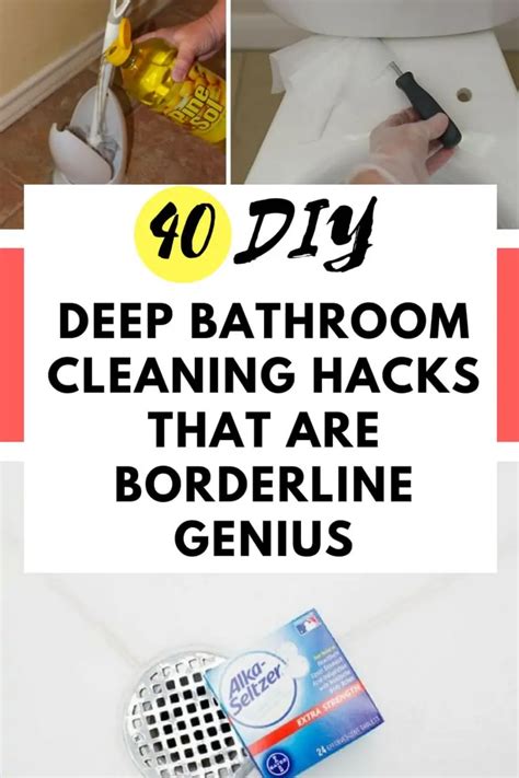 easy cleaning hacks diy home cleaning bathroom cleaning hacks household cleaning tips house
