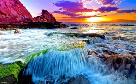 Beautiful Ocean Sunset Wallpapers Wallpaper Cave