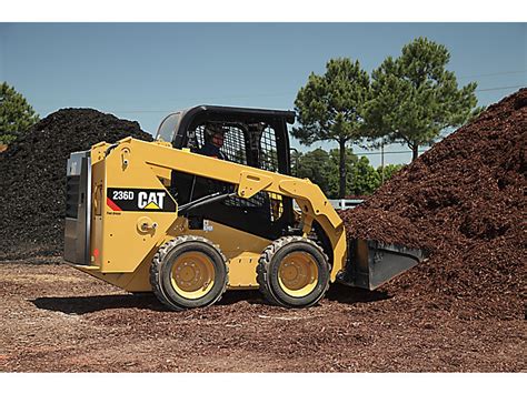 In addition to the included bucket that can be lowered. Cat | 236D Skid Steer Loader | Caterpillar