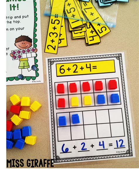 Best Math Games And Math Centers For Teaching Adding 3 Numbers Math