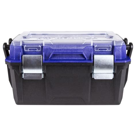 Kobalt Zerust 18 In Black Plastic Lockable Tool Box In The Portable