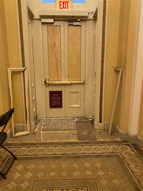 Here Is What The Damage Inside The Capitol Looks Like This Morning