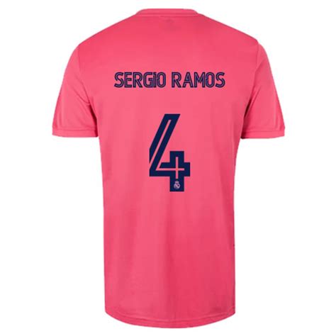La liga(33), copa del rey(19), ucl(13), uefa shirts, jerseys and other training apparel and gear in our real madrid shop is made to meet pro standards. Real Madrid Away Jersey 2020/2021 + Sergio Ramos 4 Printing | SportsWearSpot