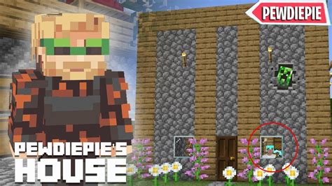 How To Make Pewdiepies House In Minecraft Youtube