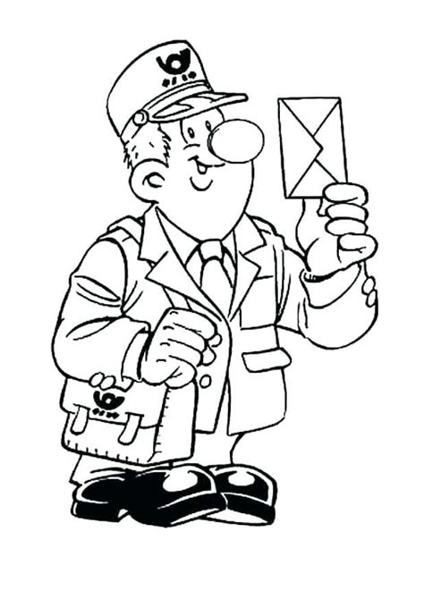 Mail Coloring Page At GetColorings Free Printable Colorings Pages