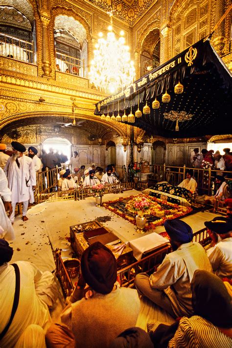 The Interior Of The Golden Temple Holiest Sikh Shrine Amritsar