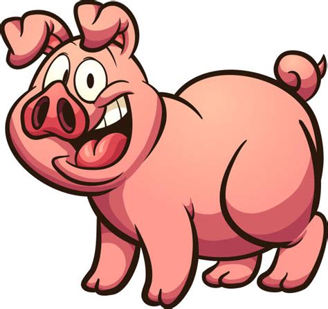 Big Fat Pigs Cartoon Illustrations Royalty Free Vector Graphics And Clip