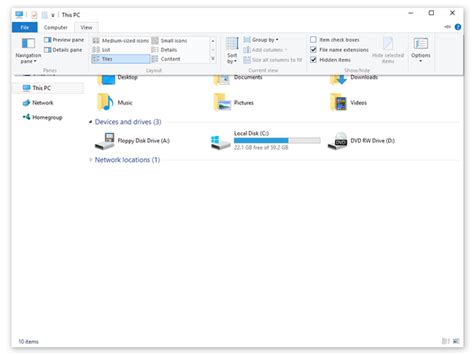 Show And Hide File Extensions In Windows 10