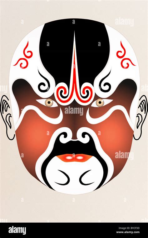 Chinese Opera Face Stock Photo Alamy
