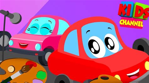 Little Red Car Rhymes Vehicle Videos For Toddlers By Kids Channel