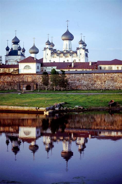 The Fortified Solovetsky Monastery Is Located On The Solovetsky Islands