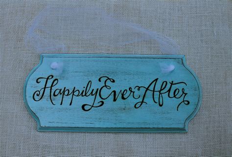Wooden Happily Ever After Sign