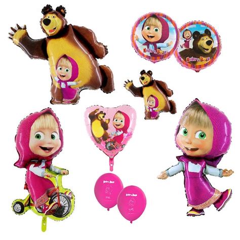 Masha And The Bear Party Supplies Etsy