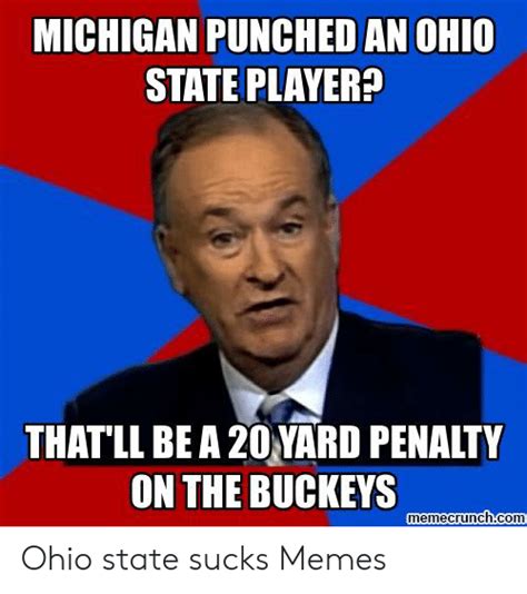 Michigan Punched An Ohio State Player Thatll Be A 20 Yard Penalty On