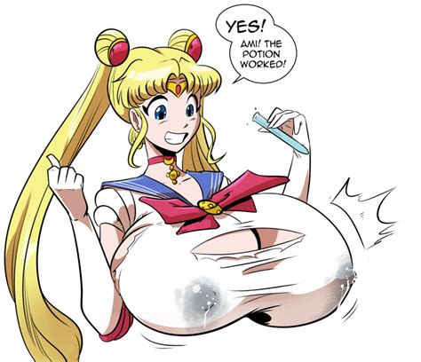 Rule 34 1girls Alternate Breast Size Bishoujo Senshi Sailor Moon Blonde Hair Blue Eyes Breast