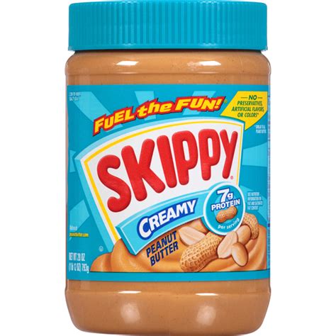 Skippy creamy peanut butter 500g (single). Skippy Creamy Peanut Butter, 28 oz Peanut Butter | Meijer ...