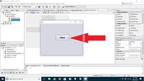 How To Close JFrame On Button Click Java Swing NetBeans YouTube