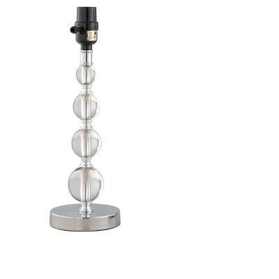 Looking for a good deal on lamp base? Arcylic Stacked Ball Small Lamp Base Clear Includes Energy ...