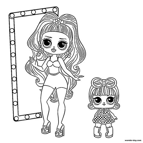 Turn picture into coloring page gimp. Coloring pages LOL OMG. Download or print new dolls for free